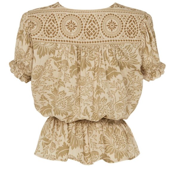 Spell Lioness Cap Sleeve Blouse - S - Picture 5 of 7